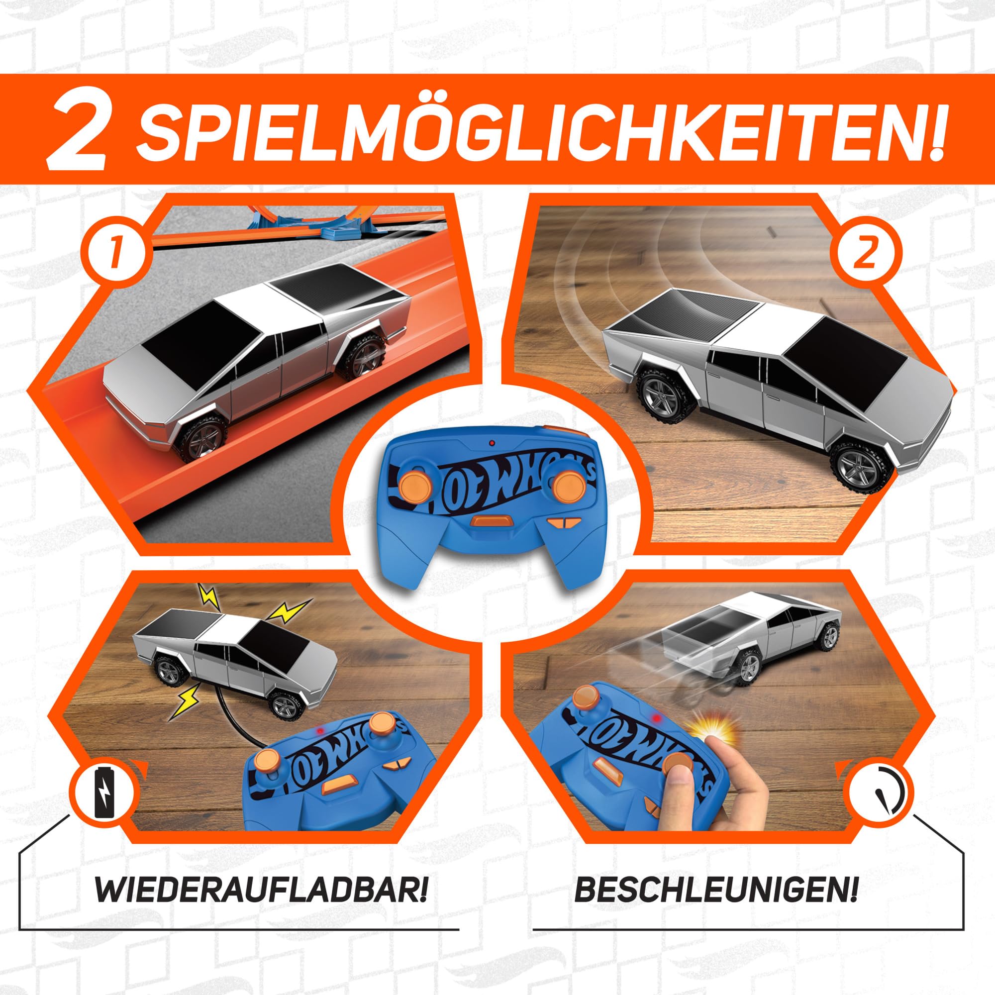 Hot Wheels Pojazd R/C 1:64 Zdalnie sterowany z możliwością ładowania do - obrazek 5