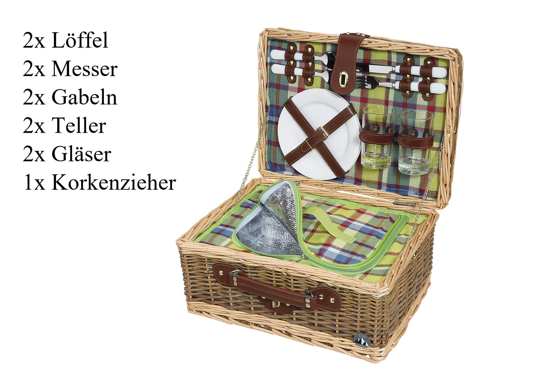 Cilio Melano kosz piknikowy brązowy M 156607 - obrazek 3