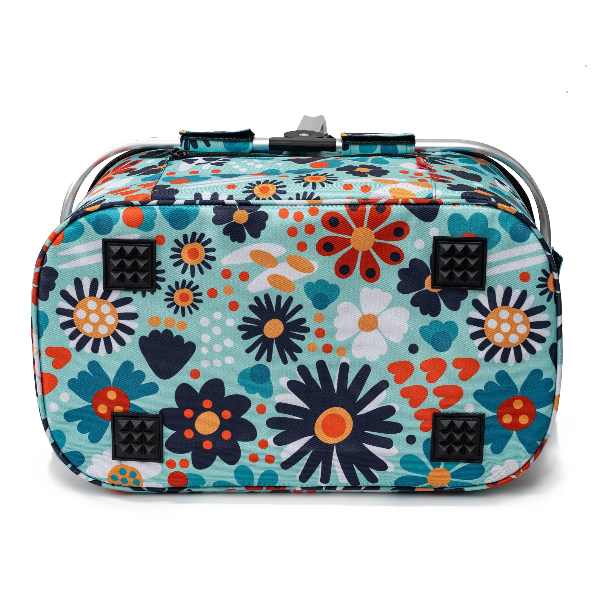 Solance - Składany wodoodporny duży kosz piknikowy, na zakupy lub chło - obrazek 3