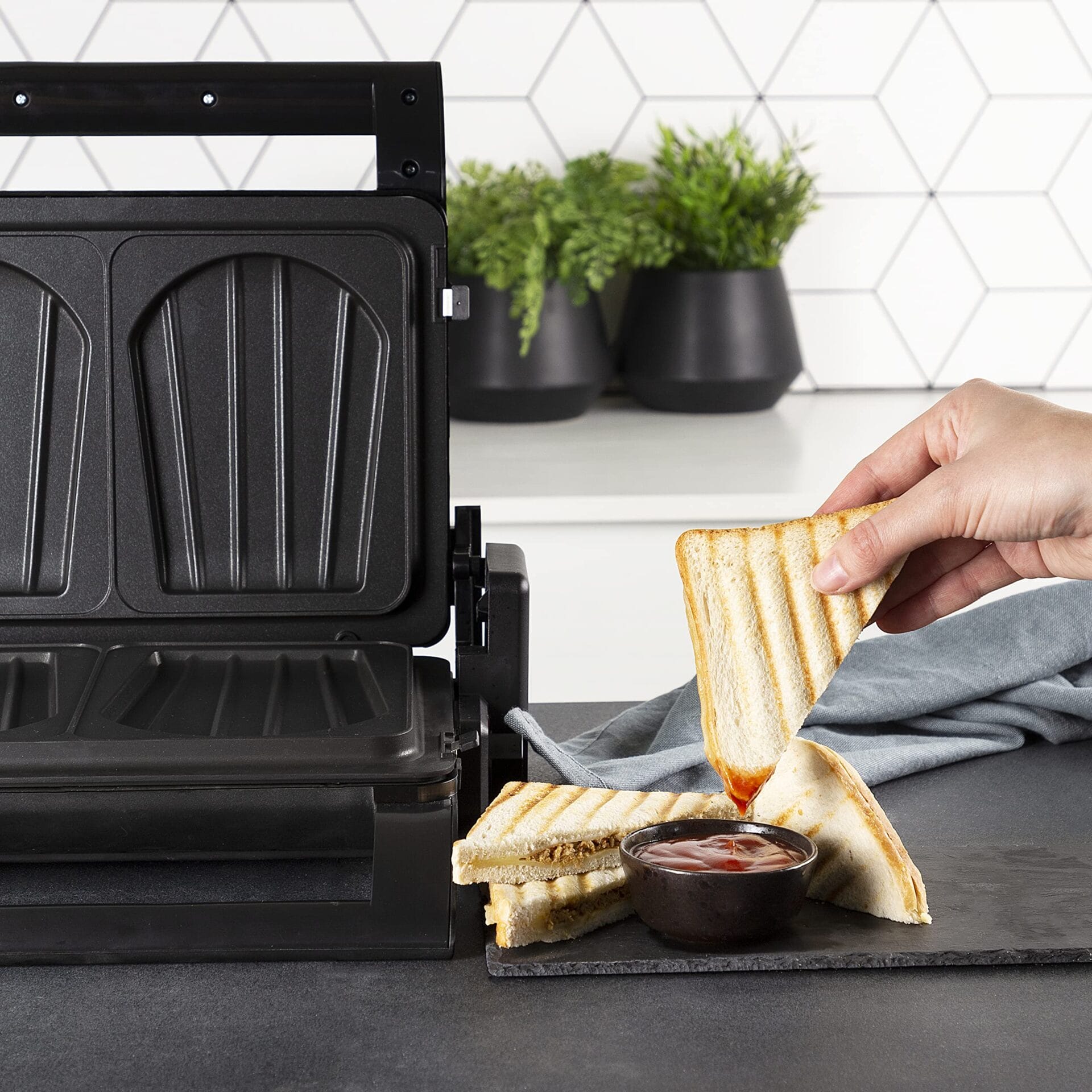 Princess 112536 Multi-Grill 4-w-1, kanapkowy, stykowy, grill stołowy i - obrazek 4