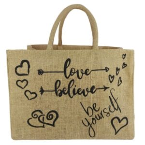 Domelo Damski duży koszyk na zakupy 100% juta wegańska torba koszyk torba