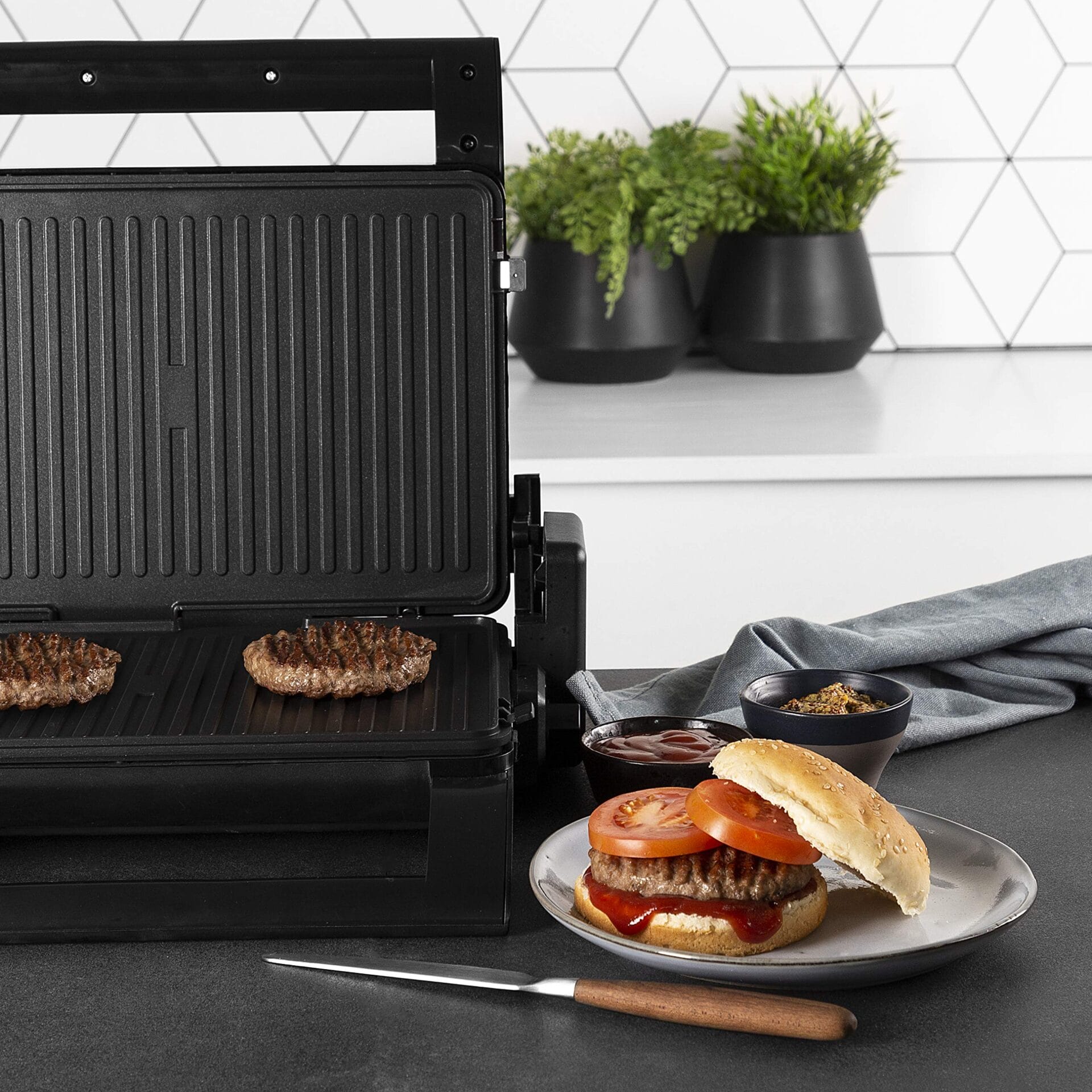 Princess 112536 Multi-Grill 4-w-1, kanapkowy, stykowy, grill stołowy i - obrazek 2