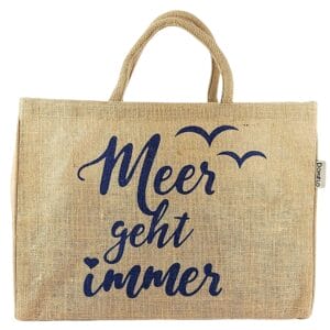 Domelo Damski duży kosz na zakupy 100% torba z juty torba na zakupy torba