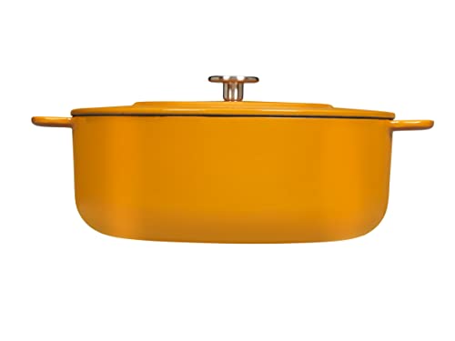 Combekk Sous-Chef 190228OR Garnek Żeliwny 6,8L Pomarańczowy - Ekologiczne Gotowanie - obrazek 9