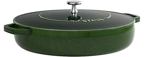 STAUB Żeliwna brytfanna Chistera 24 cm zielona bazylia – idealna do gotowania - obrazek 2