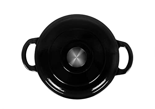 Echtwerk Garnek Żeliwny Emaliowany 3.5L – Idealny do Pieczenia i Gotowania - obrazek 8