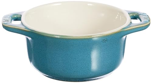 Staub Mini Cocotte Round 4 szt. 200 ml Antique Turkusowy – Wysokiej Jakości Garnki - obrazek 4