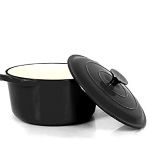 Echtwerk Garnek Żeliwny Emaliowany 3.5L – Idealny do Pieczenia i Gotowania