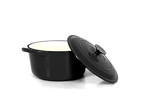 Echtwerk Garnek Żeliwny Emaliowany 3.5L – Idealny do Pieczenia i Gotowania