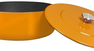 Combekk Sous-Chef 190228OR Garnek Żeliwny 6,8L Pomarańczowy - Ekologiczne Gotowanie