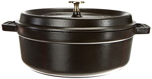 STAUB Kokota 26 cm czarny – emaliowany garnek żeliwny 4L do smażenia i duszenia - obrazek 7