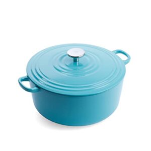 BK Piekarnik Holenderski Niebieski 24 cm – Dutch Oven z Żeliwa 4,2 l