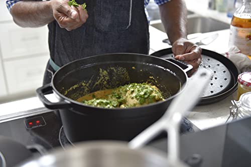 STAUB Kokota 26 cm czarny – emaliowany garnek żeliwny 4L do smażenia i duszenia - obrazek 4