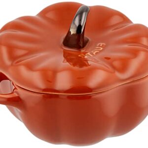STAUB Dynia Cocotte – Naczynie do zapiekanek i zupy, ceramika 0,5L, cynamon
