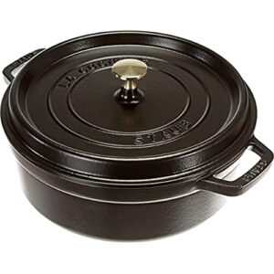 STAUB Kokota 26 cm czarny – emaliowany garnek żeliwny 4L do smażenia i duszenia