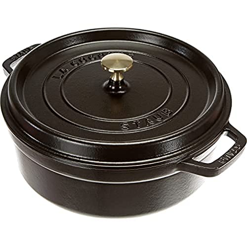STAUB Kokota 26 cm czarny – emaliowany garnek żeliwny 4L do smażenia i duszenia