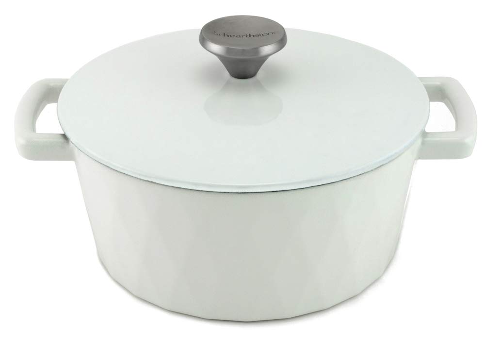 Garnki żeliwne HearthStone Cocotte Diament 24 cm – emaliowane, indukcja, piekarnik