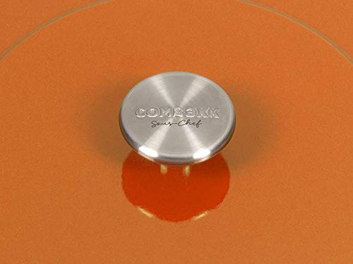 Combekk Sous-Chef 190228OR Garnek Żeliwny 6,8L Pomarańczowy - Ekologiczne Gotowanie - obrazek 3