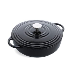 Garnkowy Dutch Oven BK Bourgogne 28 cm/4 l Jet Black - Cast Iron Indukcja