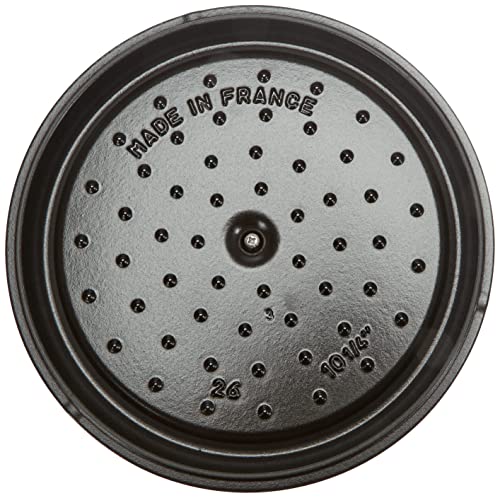 STAUB Kokota 26 cm czarny – emaliowany garnek żeliwny 4L do smażenia i duszenia - obrazek 9