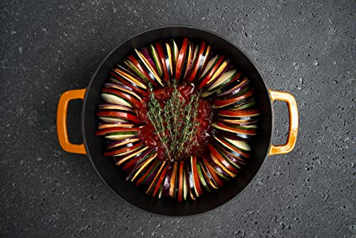 Combekk Sous-Chef 190228OR Garnek Żeliwny 6,8L Pomarańczowy - Ekologiczne Gotowanie - obrazek 2