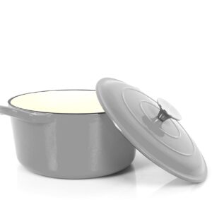 Echwerk Garnek Żeliwny Emaliowany 3.5L - Idealny do Pieczenia i Gotowania