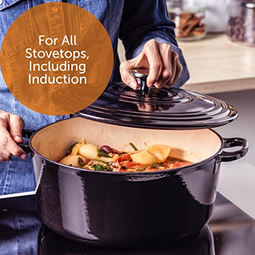 BK Naczynia Żeliwne do Gotowania – Holenderski Piekarnik 28 cm, Emaliowane - obrazek 8