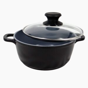 Ceramiczny szary garnek 20 cm nieprzywierający – Nice Cooker do gotowania