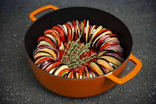 Combekk Sous-Chef 190228OR Garnek Żeliwny 6,8L Pomarańczowy - Ekologiczne Gotowanie - obrazek 7