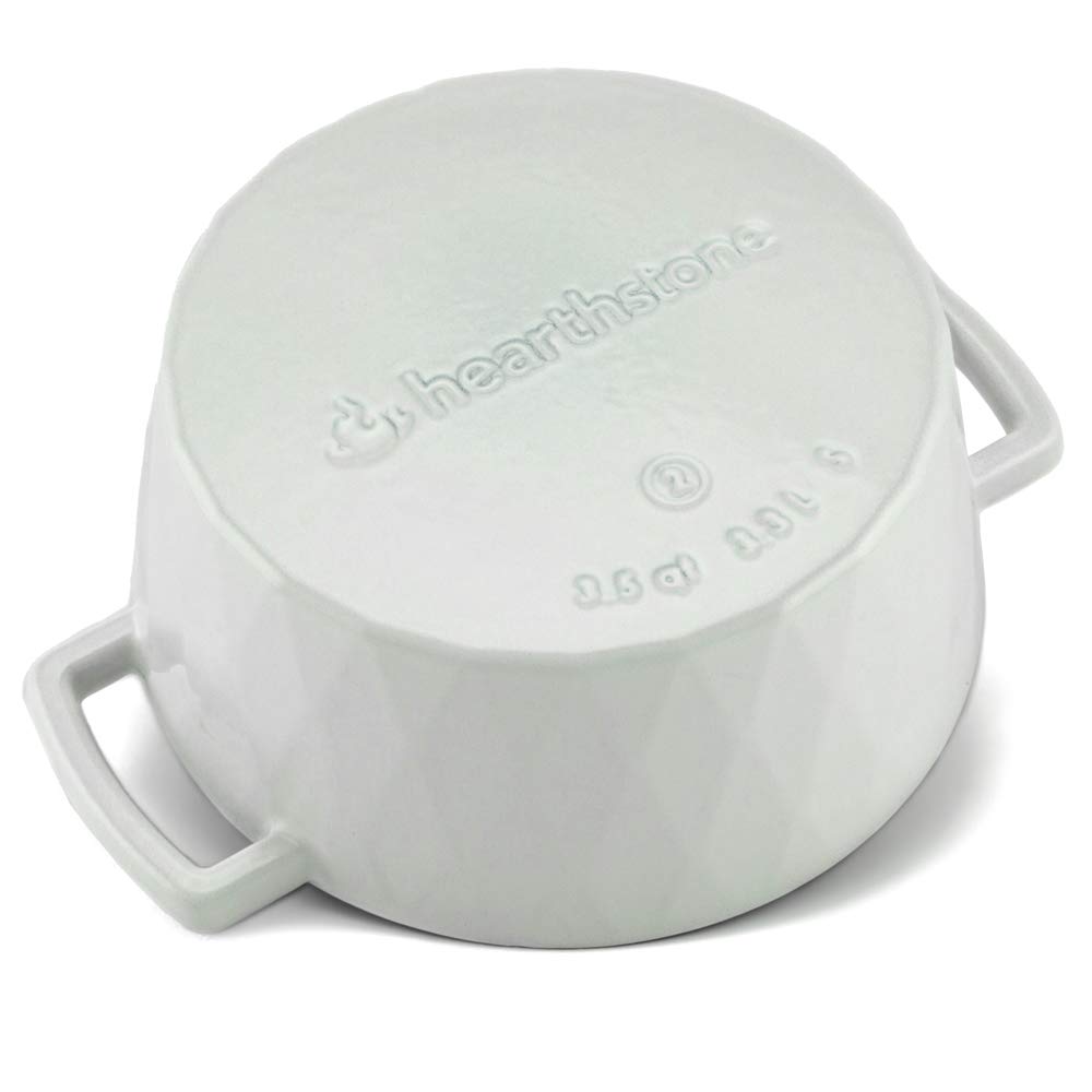 Garnki żeliwne HearthStone Cocotte Diament 24 cm – emaliowane, indukcja, piekarnik - obrazek 2