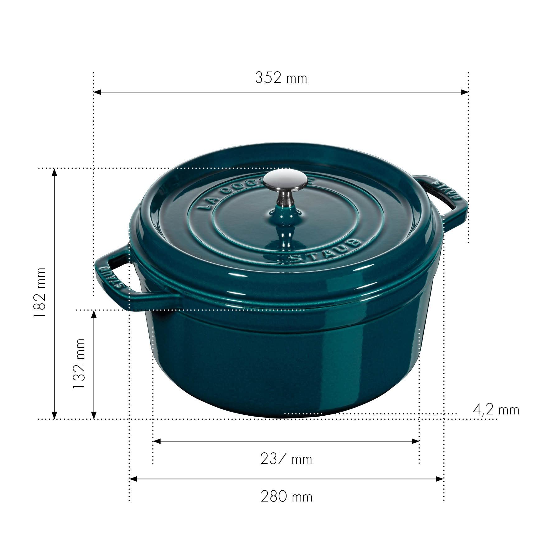 Staub La Mer Brytfanna, Morski, 5 l - obrazek 2