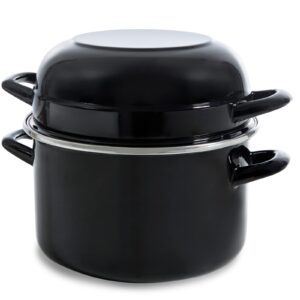 Patelnia indukcyjna BK Fortalit 22 cm z pokrywką, odporna na piekarnik, czarna