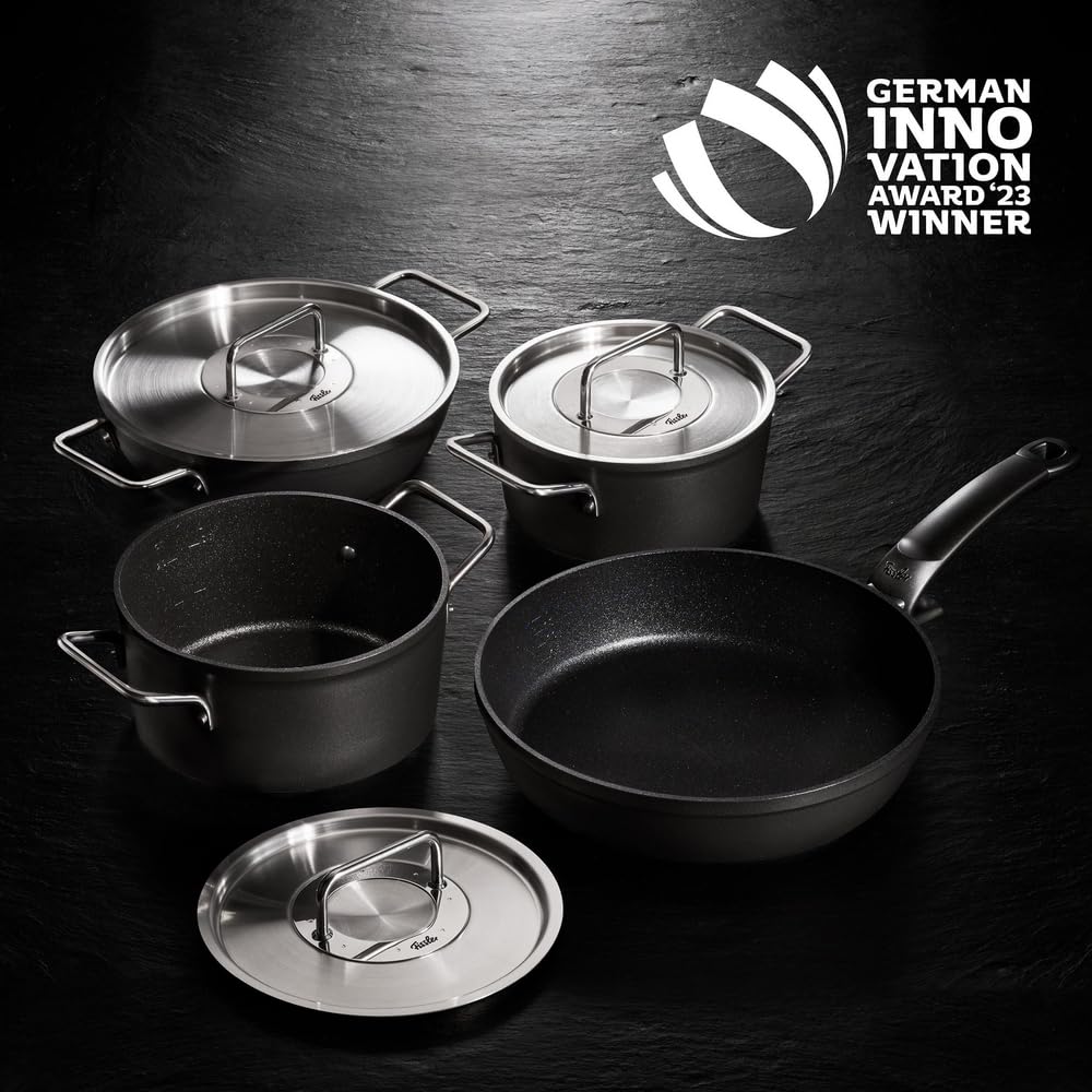 Fissler Adamant rondel 18 cm z metalową pokrywką – Indukcyjny, PFOA-free - obrazek 2