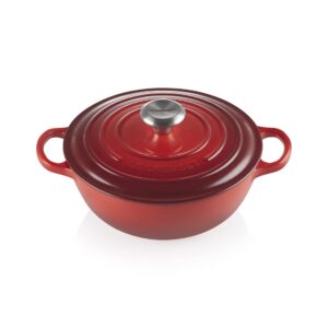 Le Creuset Signature La Marmite 24 cm - Żeliwny Garnek Kirschrot 3,1 L