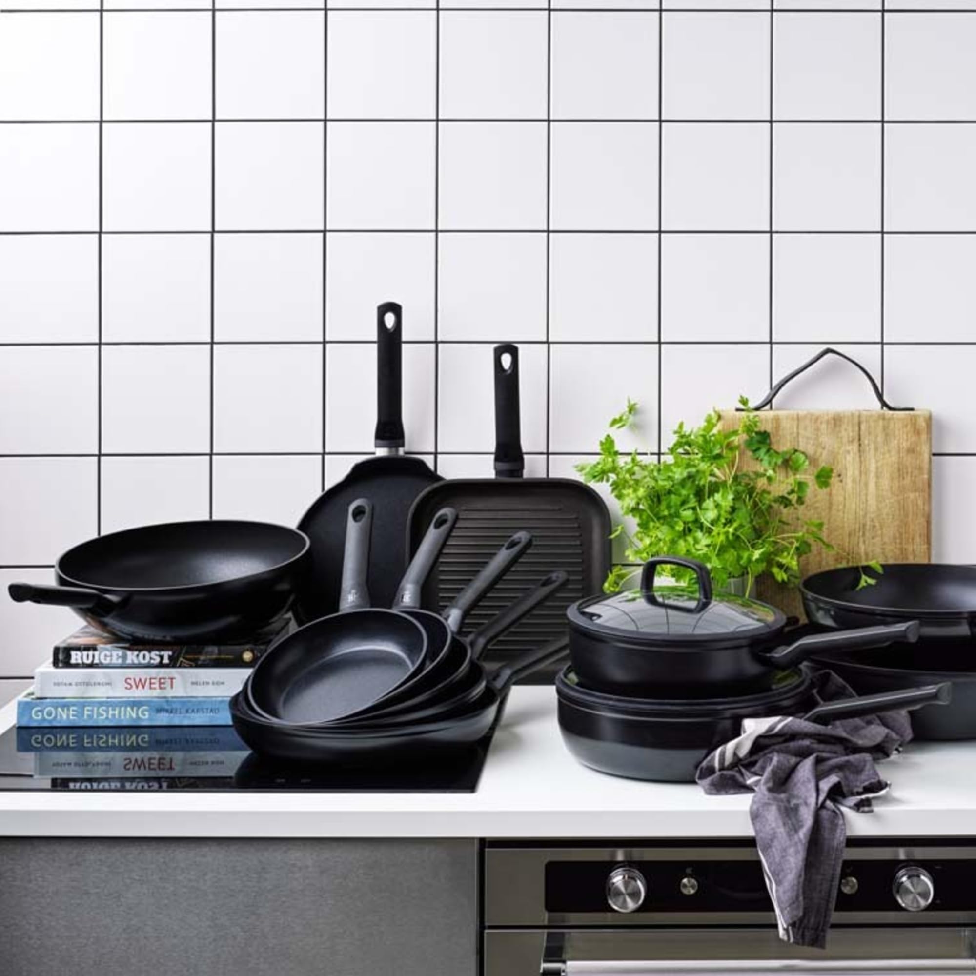 Ceramiczna patelnia BK Easy Induction 24 cm, PFAS-free, indukcja, z pokrywką - obrazek 7