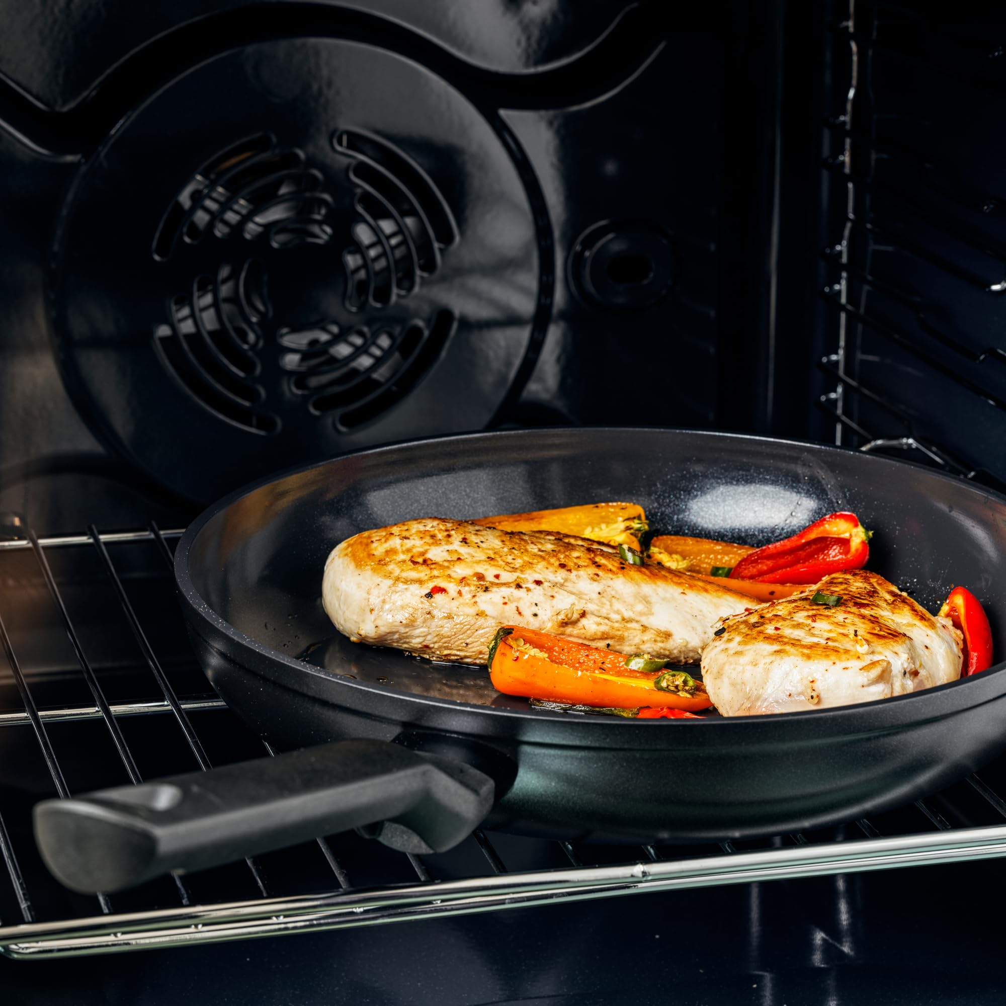 Ceramiczna patelnia BK Easy Induction 24 cm, PFAS-free, indukcja, z pokrywką - obrazek 5