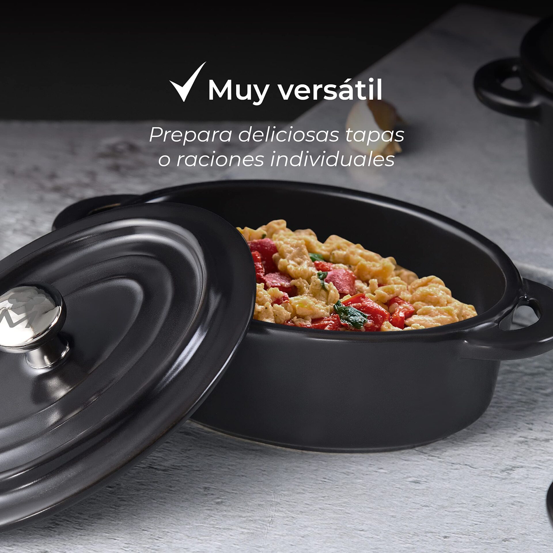 Garnki MasterPro Cook – Wytrzymałe, Indukcyjne, Do Pieczenia – Czarny - obrazek 6