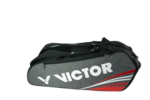 VICTOR Torba na rakietkę Doublethermobag Badminton Tenis Squash, szary - obrazek 4