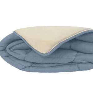 Kołdra Poyet Motte 140x200 cm - Praktyczna i Stylowa - Niebieski/Beżowy Mastiks