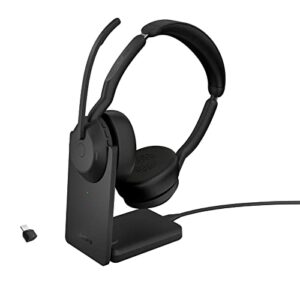 Jabra Evolve2 55 bezprzewodowy zestaw słuchawkowy stereo z podstawą ła