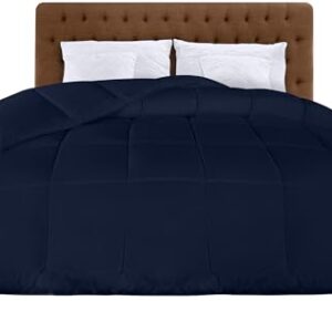 Luksusowa kołdra Utopia Bedding 135×200 cm z 200 GSM poliestru - lekka, wygodna i elegancka (Granatowy)