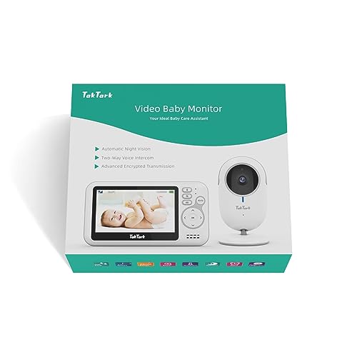 TakTark Kamera dla niemowląt, 4,3" IPS IPS, kamera monitorująca dla ni - obrazek 7