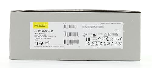 Słuchawki bezprzewodowe Jabra Evolve2 75 z dokowaniem do ładowania i technologią 8-mikrofonową - podwójne piankowe słuchawki stereo z zaawansowaną aktywną redukcją hałasu, adapterem Bluetooth USB-C i kompatybilnością UC - Czarny - obrazek 2