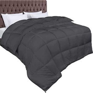 Kołdra Utopia Bedding 200x200 cm 370 GSM - Pikowana, Ciepła, Poliestrowa (Szary)