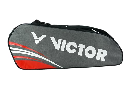 VICTOR Torba na rakietkę Doublethermobag Badminton Tenis Squash, szary - obrazek 7