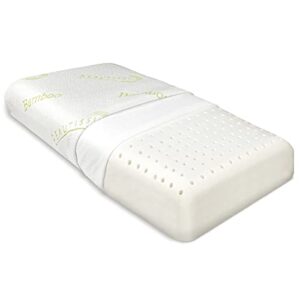 BeauErgo BN Poduszka z pamięcią kształtu bambusowa poduszka na szyję 65 x 40 x 14 cm - Piankowa poduszka ortopedyczna