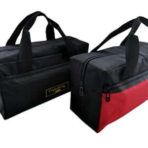 Profesjonalna torba na narzędzia czarna z regulowanym poszerzeniem wyg