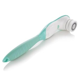 Elektryczny i Wodoodporny Zestaw 7 w 1 Szczoteczek do Mycia Twarzy i Ciała z Uchwytem oraz 6 Główkami Szczoteczki – Najlepszy i Zaawansowany System Peelingu i Mikrodermabrazji do Twarzy i Ciała (Zielony) - Kompleksowy zestaw do pielęgnacji twarzy i ciała