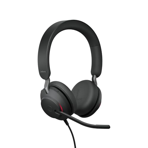Jabra Evolve2 40 SE - Przewodowy zestaw słuchawkowy stereo z redukcją szumów, 3 mikrofonami i technologią USB C - Czarny - obrazek 11