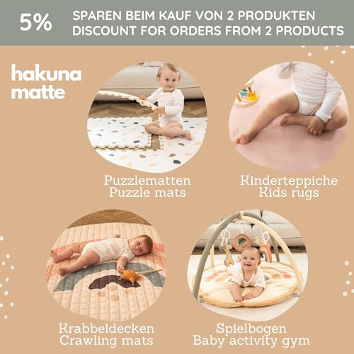 Hakuna Matte Łuk do zabawy dla niemowląt - bardzo gruby i miękki koc d - obrazek 8